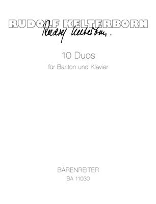Rudolf Kelterborn: 10 Duos for Baritone and Piano (2012): Bariton oder Euphonium mit Begleitung