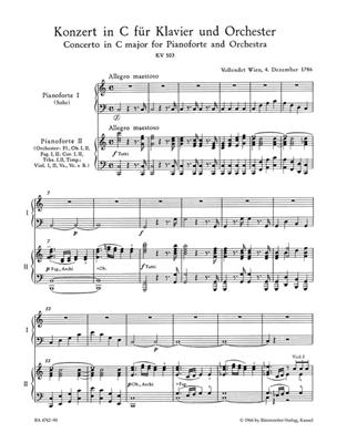 Wolfgang Amadeus Mozart: Piano Concerto No.25 In C K.503: Klavier Duett