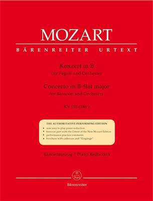 Wolfgang Amadeus Mozart: Bassoon Concerto in B-flat Major K. 191 (186A): Fagott mit Begleitung