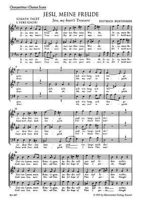 Dietrich Buxtehude: Jesu, my hearts treasure: Gemischter Chor mit Begleitung
