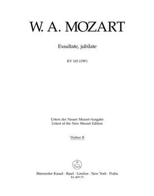 Wolfgang Amadeus Mozart: Exsultate, jubilate K.165: Violine Solo