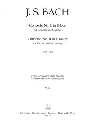 Johann Sebastian Bach: Harpsichord Concerto No.2 in E major: Cembalo