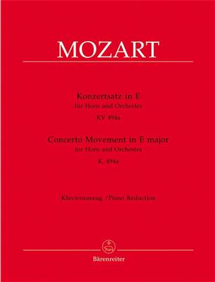Wolfgang Amadeus Mozart: Konzertsatz: Horn mit Begleitung
