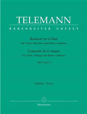 Georg Philipp Telemann: Concerto in G major TWV 51: Viola Solo