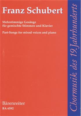 Franz Schubert: Mehrstimmige Gesange: Gemischter Chor mit Klavier/Orgel