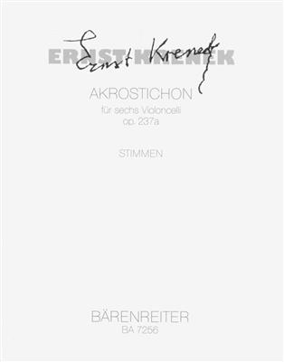Ernst Krenek: Akrostichon: Cello Ensemble