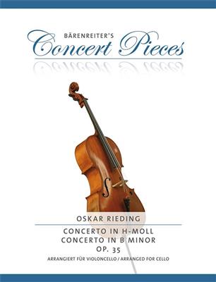 Oscar Rieding: Concert B Opus35: Cello mit Begleitung