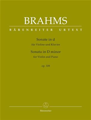 Sonata in D minor for Violin and Piano op. 108: Violine mit Begleitung