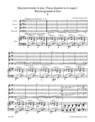 Antonín Dvořák: Piano Quintet A major op. 81: Klavierquintett
