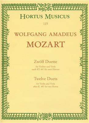Wolfgang Amadeus Mozart: Duets: Streicher Duett