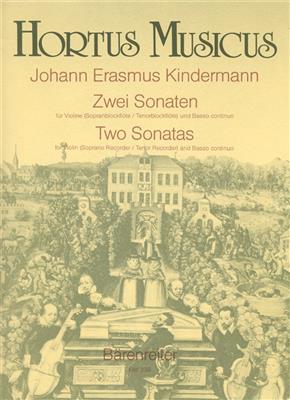 Johann Erasmus Kindermann: Zwei Sonaten: Violine mit Begleitung