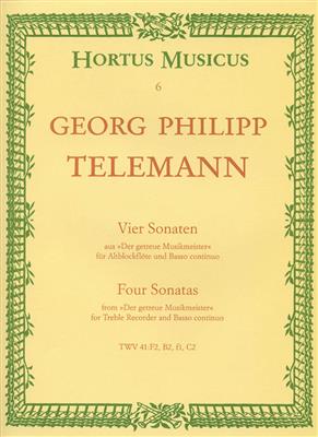 Georg Philipp Telemann: Four Sonatas: Blockflöte