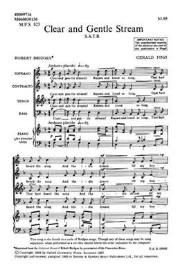 Gerald Finzi: Seven Poems of Robert Bridges op. 17/4: Gemischter Chor mit Begleitung