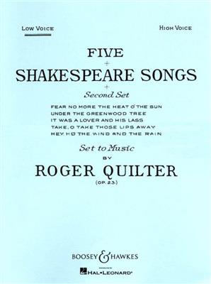 Roger Quilter: 5 Shakespeare Songs op. 23: Gesang mit Klavier