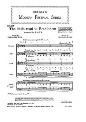 Michael Head: The little road to Bethlehem: Gemischter Chor mit Begleitung