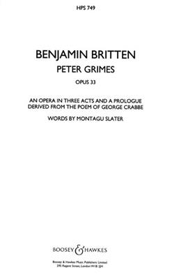 Benjamin Britten: Peter Grimes op. 33: Gemischter Chor mit Ensemble
