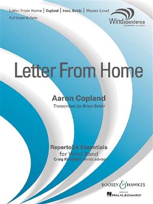 Aaron Copland: Letter From Home: (Arr. Brian Belski): Blasorchester