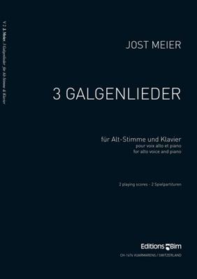 Jost Meier: 3 Galgenlieder: Gesang mit Klavier