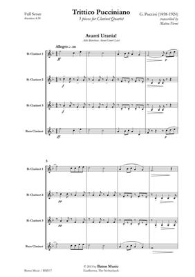 Giacomo Puccini: Trittico Pucciniani: (Arr. Matteo Firmi): Klarinette Ensemble