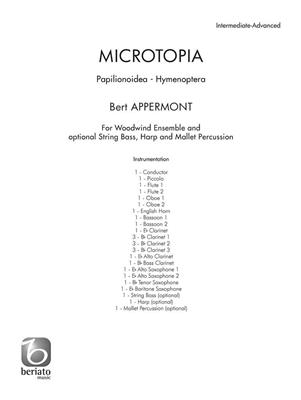 Bert Appermont: Microtopia: Holzbläserensemble