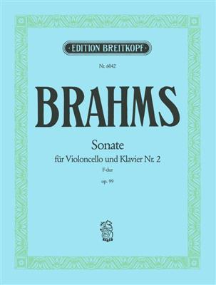 Johannes Brahms: Sonate 2 F Op.99: Cello mit Begleitung