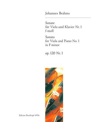 Johannes Brahms: Sonate 1 F Op.120: Viola mit Begleitung