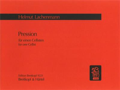 Helmut Lachenmann: Pression für einen Cellisten (Neufassung 2010): Cello Solo