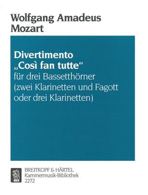 Wolfgang Amadeus Mozart: Divertimento Cosi fan tutte: (Arr. Rainer Schottstadt): Blechbläser Ensemble