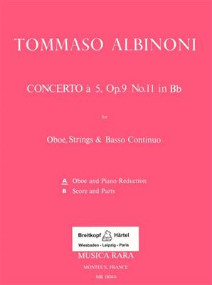 Tomaso Albinoni: Concerto a 5 in B op. 9/11: Oboe mit Begleitung
