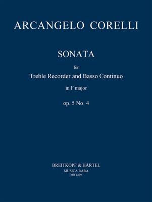 Arcangelo Corelli: Sonate in F op. 5/4: Altblockflöte mit Begleitung