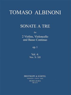 Tomaso Albinoni: Sonate a tre op.1 Heft 4: Nr. X-XII: Streichensemble