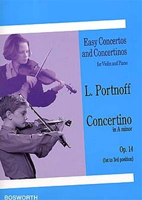 Leo Portnoff: Concertino in A Minor Op. 14: Violine mit Begleitung