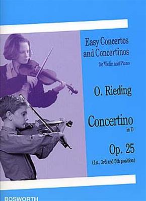 Oscar Rieding: Concertino in D Op. 25: Violine mit Begleitung