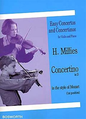 Hans Millies: Concertino in D in the Style of Mozart: Violine mit Begleitung