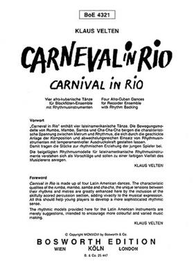 K. Velten: Velten, K Carnival In Rio Rec Ens: Blockflöte Ensemble