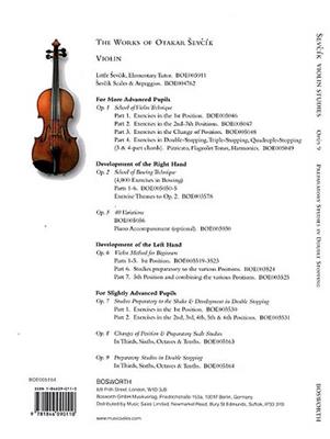 Otakar Sevcik: Violin Studies Op. 9 (2005 Edition)