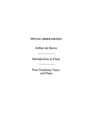 Arthur de Hervé: Introduction et Final: Posaune mit Begleitung