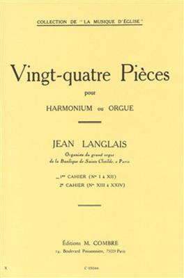 Jean Langlais: Vingt-quatre (24) Pièces - cahier n°1 (1 à 12): Orgel