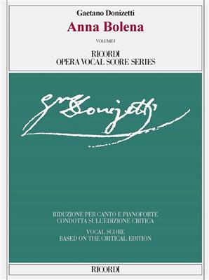 Gaetano Donizetti: Anna Bolena Volume I and Volume II: Opern Klavierauszug