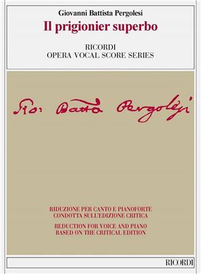 Giovanni Battista Pergolesi: Il prigionier superbo: Opern Klavierauszug