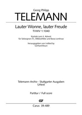 Georg Philipp Telemann: Lauter Wonne, lauter Freude: Kammerensemble