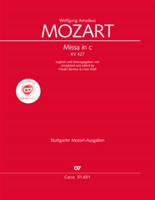 Wolfgang Amadeus Mozart: Missa in C, KV 427: (Arr. Frieder Bernius): Gemischter Chor mit Ensemble