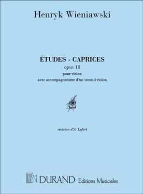 Henryk Wieniawski: Etudes Caprices Op 18 2 Violons: Violin Duett