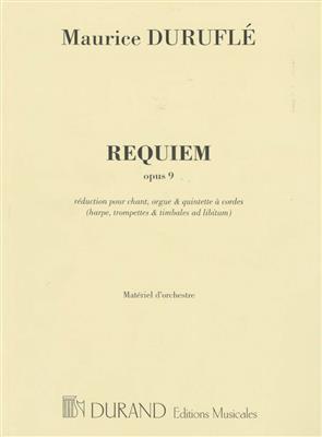 Maurice Duruflé: Requiem Opus 9 - Matériel d'orchestre: Gemischter Chor mit Ensemble