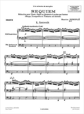Maurice Duruflé: Requiem Opus 9 - Organ: Gemischter Chor mit Begleitung