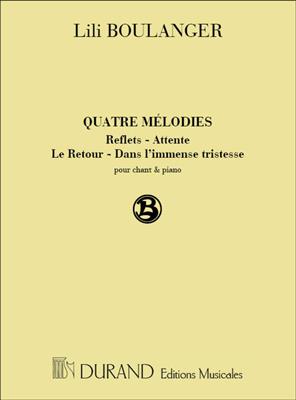 Lili Boulanger: 4 Melodies: Gesang mit Klavier