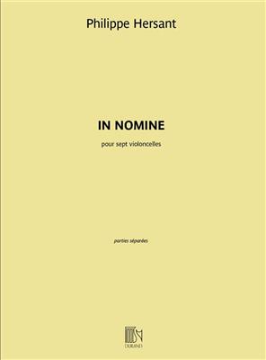 Philippe Hersant: In Nomine: Cello Ensemble