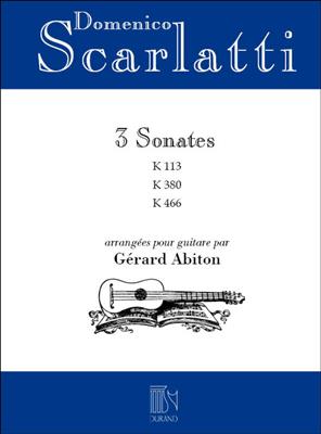 Domenico Scarlatti: 3 Sonates K.113 / K.380 / K.466: Gitarre Solo