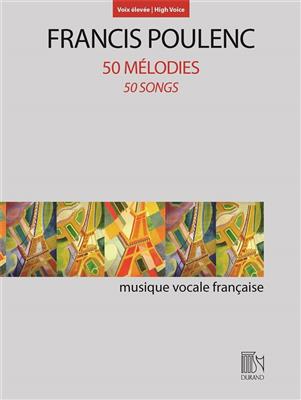 Francis Poulenc: 50 Mélodies: Gesang mit Klavier