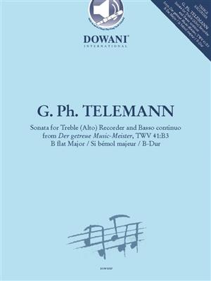 Georg Philipp Telemann: Sonata for Treble (Alto) recorder and BC: Altblockflöte mit Begleitung